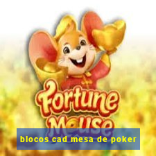 blocos cad mesa de poker